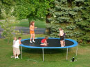 Kids on Cathy's trampoline during the 15-Year Reunion!