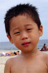 Joshua at the beach, 2006