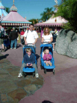 Lisa (Pacharis) and Darrin Smith with Kelly Grim's kids at Disney!