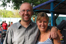 Chris Mal and Lori (Czarnecki) LaPearl and families bumped into each other at Magic Kingdom, November 2004