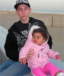 Jayme and Madison, Ocean City, MD in December 2007