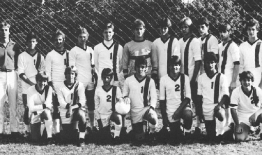 MPHS 1985 Varsity Soccer team featuring Brendan Kane