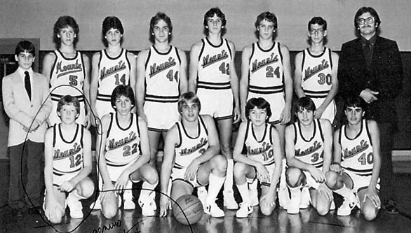 1984 MPHS Boys JV Basketball team starring Steve Kunkel as Boy in the Bubble